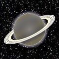 Vector image Saturn planet Royalty Free Stock Photo