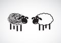 Vector image of an sheep design