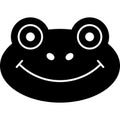 Frog Animal Glyph Icon Vector Royalty Free Stock Photo