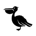 Pelican Icon Vector Royalty Free Stock Photo