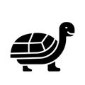 Turtle Glyph Icon Animal Vector