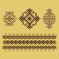 Vector image of traditional Berber tattoos