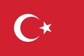 Vector Image of Turkey Flag