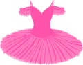 Vector image of a tutu in pink Royalty Free Stock Photo