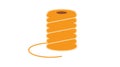 Vector image of twine on a white background.