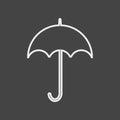 Vector Image umbrella. Vector icon umbrella rain protection Royalty Free Stock Photo