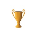 Vector image. The winner`s cup. Winner`s trophy award