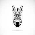 Vector image of an zebra head