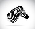 Vector image of an zebra head Royalty Free Stock Photo