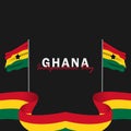 Vector of Independence Day Ghana design template