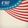 Vector independence day paper texture poster