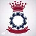 Vector industrial design element, cog wheel Royalty Free Stock Photo