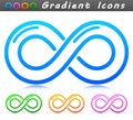 Vector infinity symbol icon design Royalty Free Stock Photo