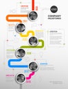 Vector Infographic Company Milestones Timeline Template