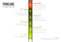 Vector Infographic Company Milestones Timeline Vertical Template