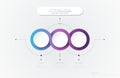 Vector Infographic 3d circle label template design