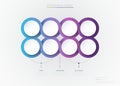 Vector Infographic 3d circle label template design.Infograph Royalty Free Stock Photo