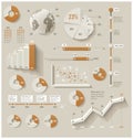 Vector infographic elements Royalty Free Stock Photo