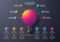Vector Infographic. Engaging Light Bulb Design for Effective Data Presentation