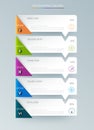 Vector Infographic label design with icons and 5 options Royalty Free Stock Photo