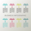 Vector infographic set. Business diagrams, presentations and charts. Background. Royalty Free Stock Photo