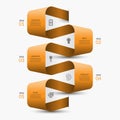 Vector infographic stripe with 5 steps, options.