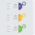 Vector infographic of technology or education process. Business Royalty Free Stock Photo