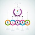 Vector infographic template, Business concept, steps to success