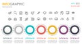 Vector infographic template Royalty Free Stock Photo