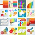 Vector infographic template set