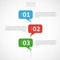 Vector Infographic timeline report template Royalty Free Stock Photo