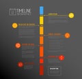 Vector Infographic timeline report template Royalty Free Stock Photo