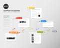 Vector Infographic timeline report template Royalty Free Stock Photo