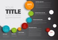 Vector Infographic timeline report template Royalty Free Stock Photo