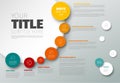 Vector Infographic timeline report template
