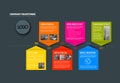 Vector Infographic timeline report template Royalty Free Stock Photo