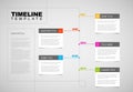 Vector Infographic timeline report template Royalty Free Stock Photo