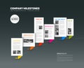 Vector Infographic timeline report template Royalty Free Stock Photo