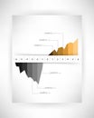 Vector infographics chart concept background Royalty Free Stock Photo