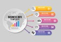 Vector Infographics Elements Template Design . Business Data Visualization Timeline with Marketing Icons most useful can be used f