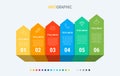 Vector infographics timeline design template with graph elements. Content, schedule, timeline, diagram, workflow, business, infogr