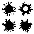 Vector Ink Blotch. Design Element