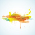 Vector inky colorful background Royalty Free Stock Photo