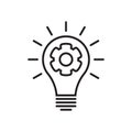 Vector innovation icon. Lightbulb vector icon.