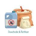 Insecticide and fertilizer icon