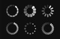 Vector interface loaders. Royalty Free Stock Photo