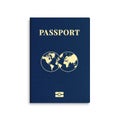 Vector international passport cover template