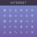 Vector Internet Line Icons