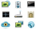 Vector internet and network icons. Part 1 Royalty Free Stock Photo