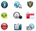 Vector internet and network icons. Part 2 Royalty Free Stock Photo